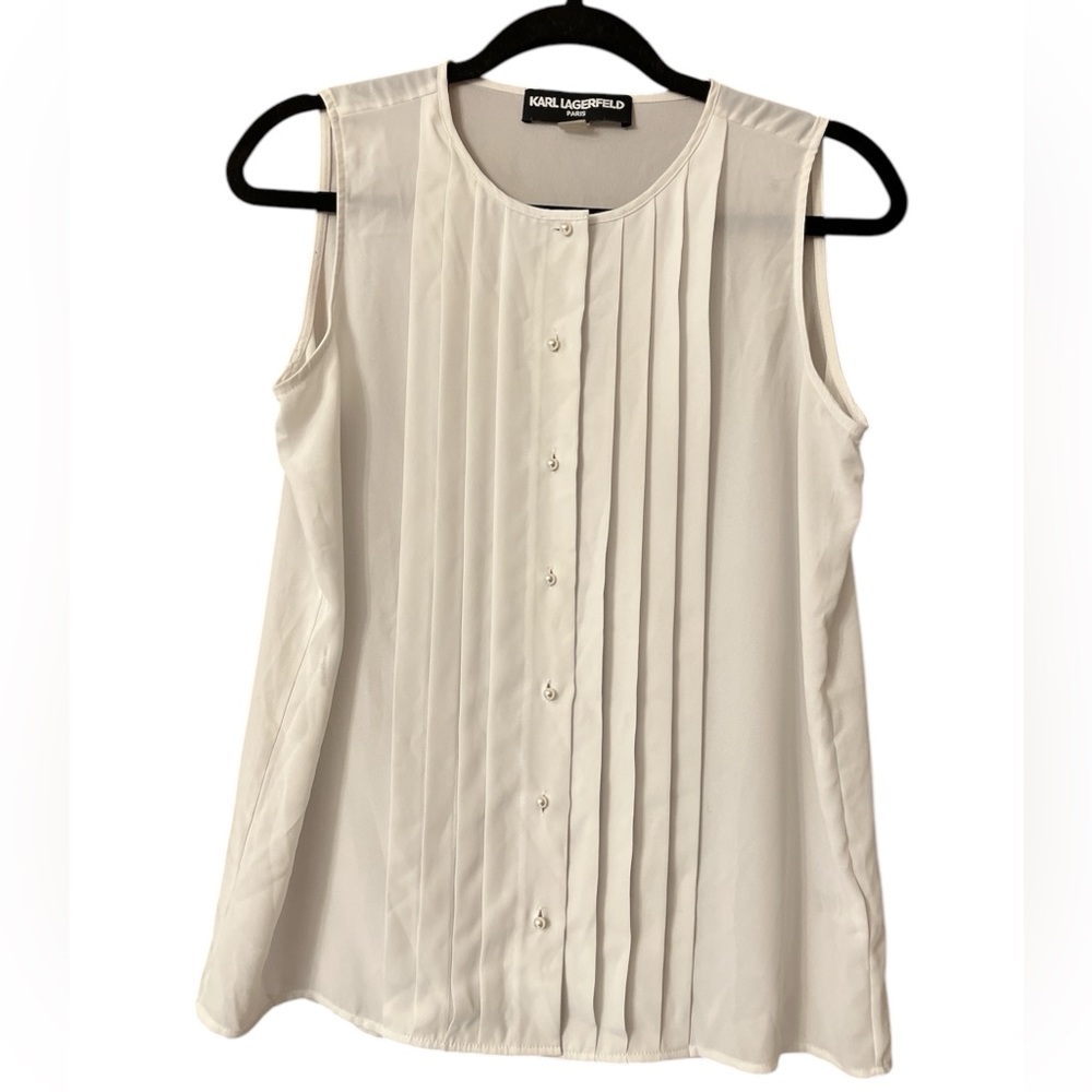 Karl Lagerfeld sleeveless blouse NWOT